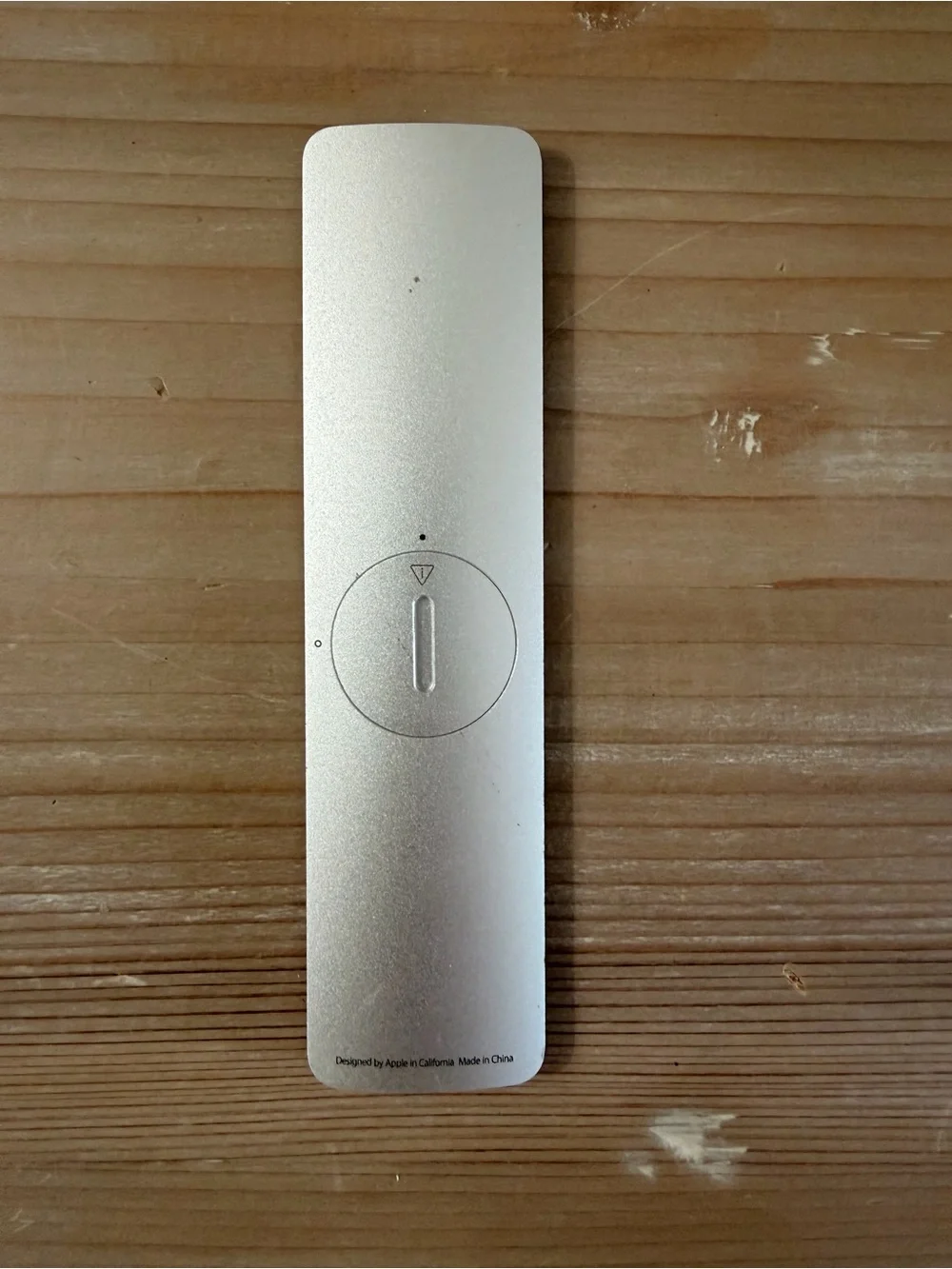 Apple Silver Remote with Black Control Buttons
